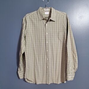J. Crew Men's Plaid Button Down Shirt - Brown and Green